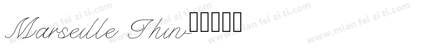Marseille Thin字体转换